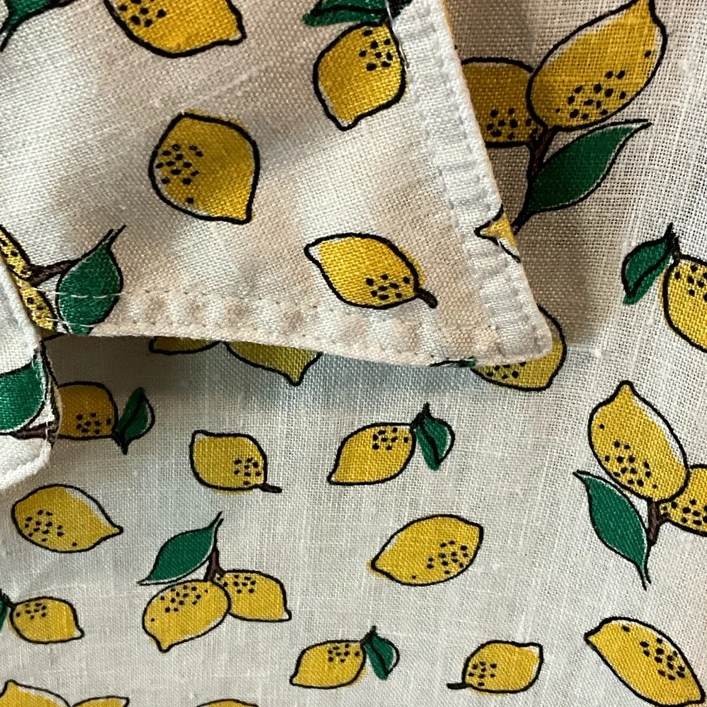 Boden White Blouse with Lemon Print - Picture 3 of 4